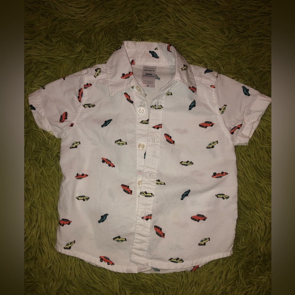 Carter’s Car Button Down Shirt 6 months